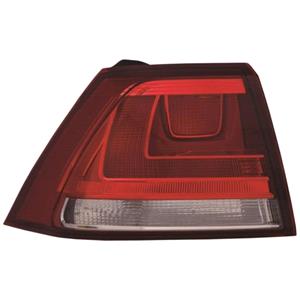 Lights, Volkswagen Golf MK7 2013 Onwards LH Rear Lamp, Outer, On Quarter Panel, 