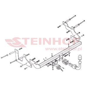 Tow Bars And Hitches, Steinhof Automatic Detachable Towbar (horizontal system) for Dacia DOKKER, 2012 Onwards, Steinhof