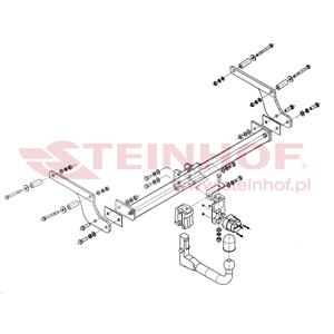 Tow Bars And Hitches, Steinhof Automatic Detachable Towbar (vertical system) for Dacia DUSTER, 2010 2013, Steinhof