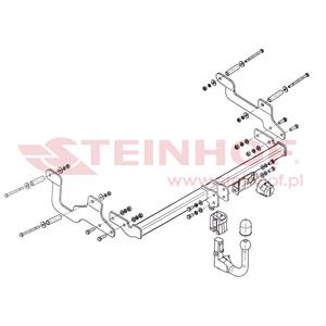 Tow Bars And Hitches, Steinhof Automatic Detachable Towbar (vertical system) for Dacia LODGY, 2012 Onwards, Steinhof
