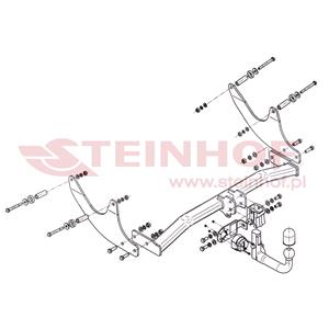 Tow Bars And Hitches, Steinhof Automatic Detachable Towbar (vertical system) for Renault LOGAN MCV II, 2013 Onwards, Steinhof