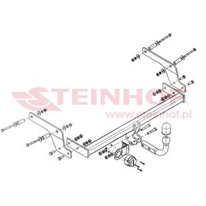 Tow Bars And Hitches, Steinhof Towbar (fixed with 2 bolts) for Dacia SANDERO, 2013 Onwards, Steinhof