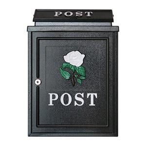 Post Boxes, Traditional White Rose Diecast Post Box, De Vielle