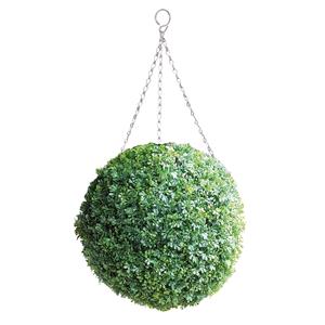 Artificial Plants, Artificial Topiary Hanging Ball Herbaceous Effect   30cm, Nearly Natural