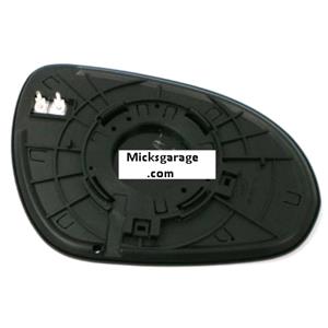 Left Mirror Glass (heated) & Holder - Original Replacement