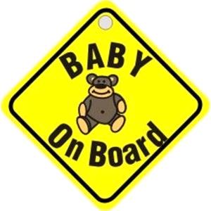 Signs and Stickers, Baby On Board Diamond Sign, CASTLE PROMOTIONS