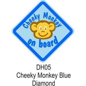 Signs and Stickers, Castle Promotions Suction Cup Diamond Sign   Blue   Cheeky Monkey, CASTLE PROMOTIONS