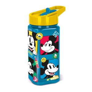 Kids Travel Accessories, Disney Mickey Mouse Square Water Bottle   510ml, Disney