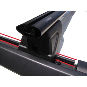 Complete set of steel roof bars, supplied with locks and keys