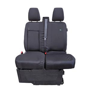 Town & Country Double Passenger Van Seat Cover For Ford Transit Van MK8 2014 Onwards - Black