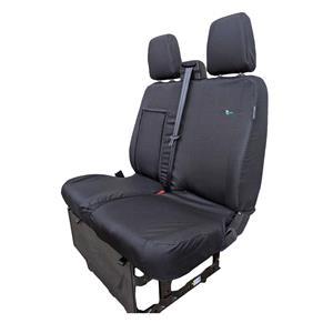 Town & Country Double Passenger Van Seat Cover For Ford Transit Van MK8 2014 Onwards - Black