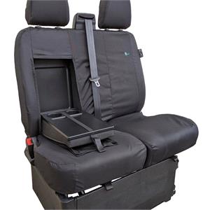 Town & Country Double Passenger Van Seat Cover For Ford Transit Van MK8 2014 Onwards - Black