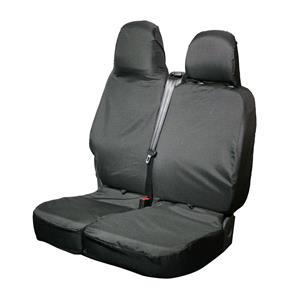 Van Seat Covers, Town & Country Folding Double Passenger Van Seat Cover For Nissan NV300 2014 Onwards   Black, Town & Country