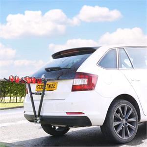 Streetwize Black Tow Bar Mounted Bike Rack (Hang-on) for 3 Bikes