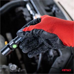 Latex Coated Safety Work Gloves Size L - 2 Pairs