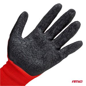 Latex Coated Safety Work Gloves Size L - 2 Pairs
