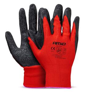 Latex Coated Safety Work Gloves Size XXL  - 2 Pairs