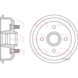 Brake Drums, APEC Brake Drum   DRM9123 (DRM9123), APEC