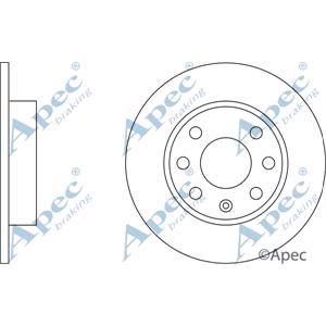 Brake Discs, APEC Front Axle Brake Discs (Pair)   Diameter: 236mm   DSK159, APEC