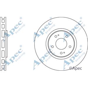 Brake Discs, APEC Front Axle Brake Discs (Pair)   Diameter: 320mm   DSK2076, APEC