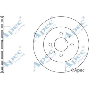 Brake Discs, APEC Front Axle Brake Discs (Pair)   Diameter: 257mm   DSK2237, APEC