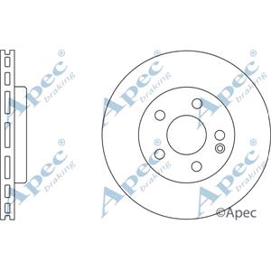 Brake Discs, APEC Front Axle Brake Discs (Pair)   Diameter: 288mm   DSK2266, APEC