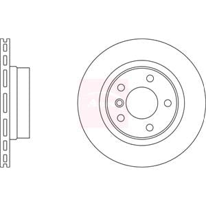 Brake Discs, APEC braking Rear Axle Brake Discs (Pair)   Diameter: 300mm, APEC