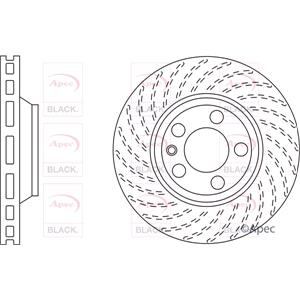 Brake Discs, APEC Brake Discs (pair) DSK2310B, APEC