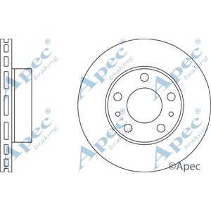 Brake Discs, APEC Front Axle Brake Discs (Pair)   Diameter: 280mm   DSK2479, APEC