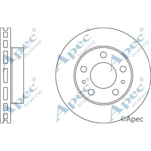 Brake Discs, APEC Front Axle Brake Discs (Pair)   Diameter: 300mm   DSK2482, APEC