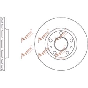 Brake Discs, APEC Front Axle Brake Discs (Pair)   Diameter: 280mm   DSK2676, APEC
