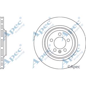 Brake Discs, APEC Rear Axle Brake Discs (Pair)   Diameter: 330mm   DSK2816, APEC