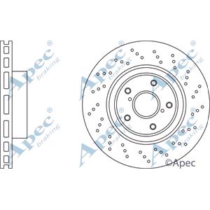 Brake Discs, APEC Front Axle Brake Discs (Pair)   Diameter: 360mm   DSK2961, APEC