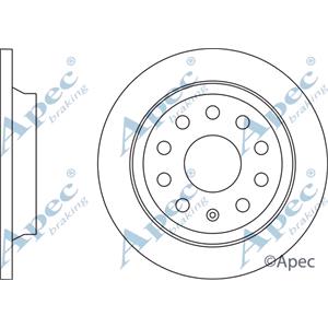 Brake Discs, APEC Rear Axle Brake Discs (Pair)   Diameter: 300mm   DSK3057, APEC