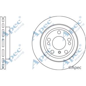 Brake Discs, APEC Front Axle Brake Discs (Pair)   Diameter: 350mm   DSK3164, APEC