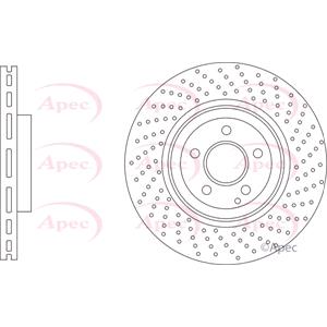 Brake Discs, APEC Front Axle Brake Discs (Pair)   Diameter: 344mm   DSK3310, APEC