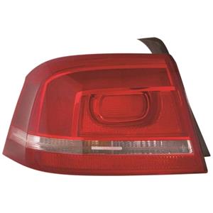 Lights, Left Rear Lamp (Outer, On Quarter Panel, Saloon Only, Supplied Without Bulbholder) for Volkswagen PASSAT 2011 on, 