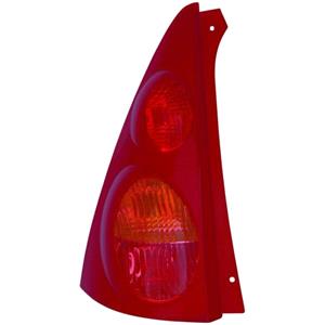 Lights, Left Rear Lamp (With Reversing Lamp, Supplied With Bulbholder, Original Equipment) for Peugeot 107 2005 on, 