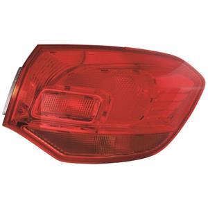Lights, Right Rear Lamp (Outer, On Quarter Panel, Standard Red Colour, Estate Model Only) for Vauxhall ASTRA Mk VI Sports Tourer 2010 on, 