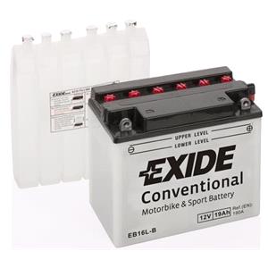 Motorcycle Batteries, Exide EB16LB Dry Motorcycle Battery, Exide