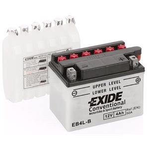 Motorcycle Batteries, Exide EB4LB Dry Motorcycle Battery, Exide