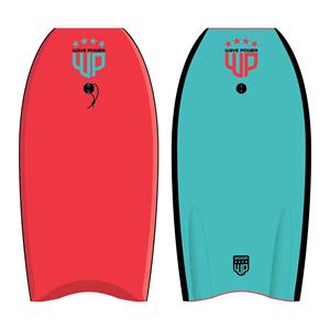 Surfboards and Bodyboards, Wave Power Woop EPS Bodyboard - Red and Teal - 37", Wave Power