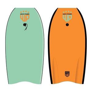 Surfboards and Bodyboards, Wave Power Woop EPS Bodyboard - Seagreen and Tangerine - 37", Wave Power