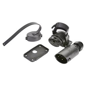 Waterproof Horizontal Plug Connector 12/24V 16A