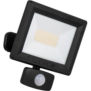 Outdoor Lights, Luceco Essence Multi Position Floodlight 30W 3150lm 4000K IP65 PIR Dask or Dawn   Black, Luceco