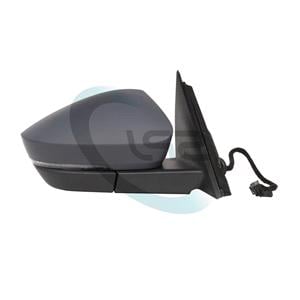 Wing Mirrors, Right Wing Mirror (Electrical, Aspherical, Electrochromed Glass, Heated, Primed Cover, Blinker, Powerfolding, Puddle Lamp, Memory) for Skoda KODIAQ 2017 to 2024, 