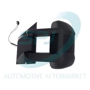 Wing Mirrors, Left Wing Mirror (Electrical, Convex, Heated, Grained, Indicator, Digital Antenna, Long Arm, Wide Angle Manually Adjusted) for Vauxhall MOVANO Mk III 2023 Onwards, 