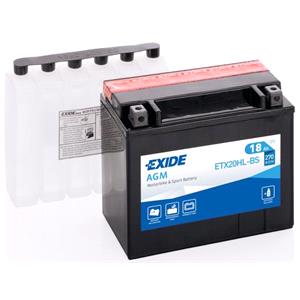 Motorcycle Batteries, Exide ETX20HLBS Dry AGM Motorcycle Battery 1 Year Warranty, Exide