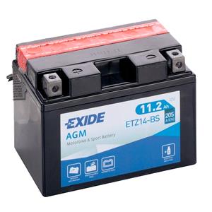 Motorcycle Batteries, Exide ETZ14 BS Dry AGM Motorcycle Battery , Exide
