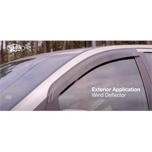 DGA Stick On Wind Deflectors for VOLVO C30 (M, M-2D) HATCH, 2007 - , 3 Door ,2 pcs, A Type